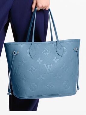 IN SEARCH OF: Louis Vuitton Monogram Blue Leather Neverfull tote (NOT FOR SALE)